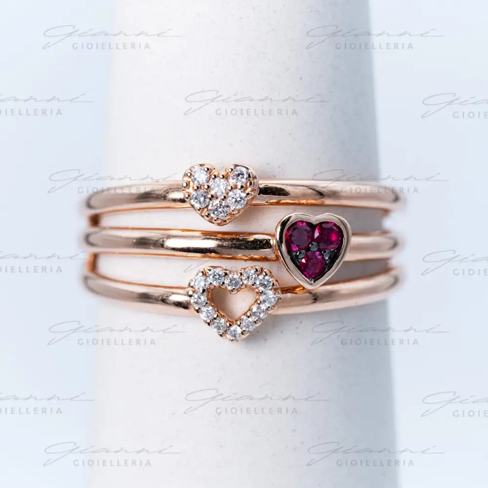 anello diamanti rubini