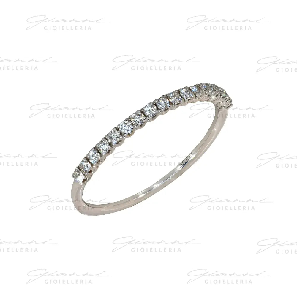 Anello Crivelli - Riviera in Oro Bianco con Diamanti 0,20 ct. Anelli