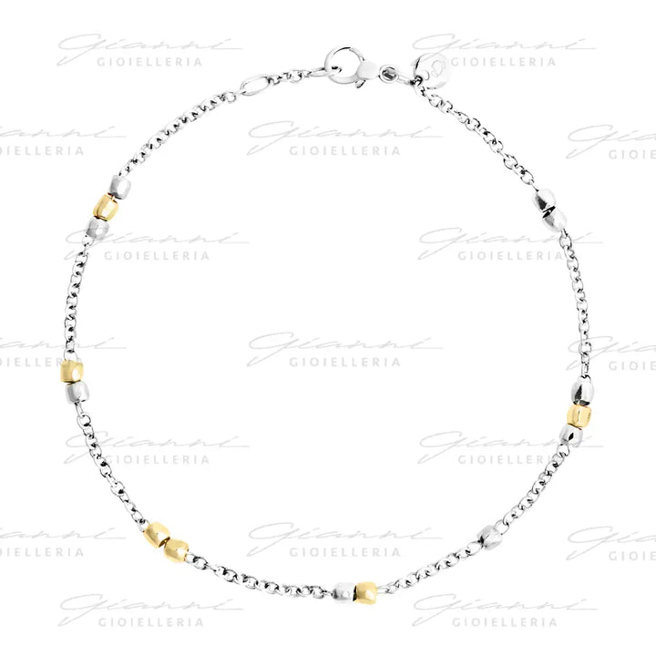 Bracciale DoDo - Mini granelli argento & oro giallo Bracciali