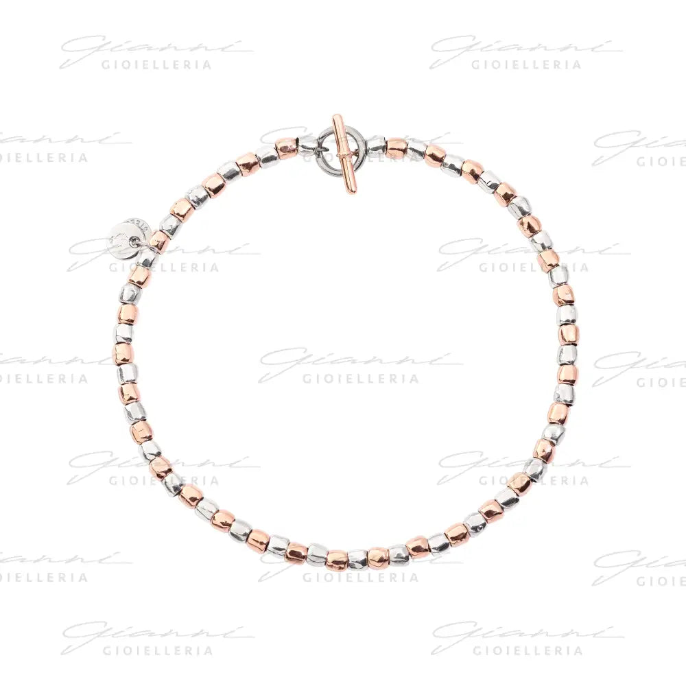 Bracciale DoDo - Mini granelli Argento & Oro Rosa Bracciali
