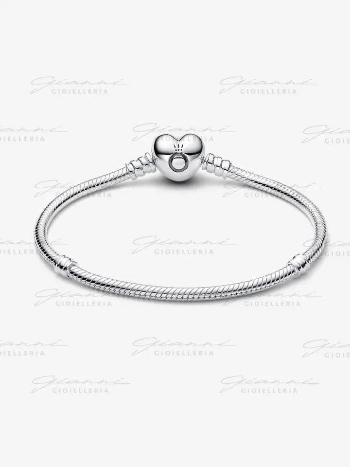 Bracciale Pandora - Moments con Chiusura a Cuore in Argento Bracciali