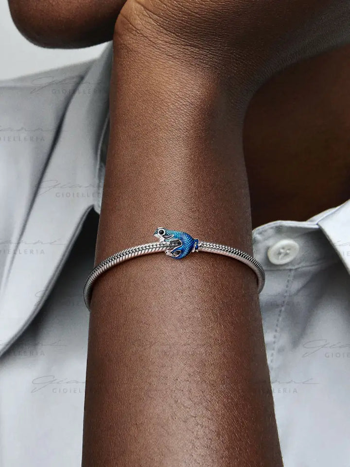 Charm Pandora - Geco Blu Charm