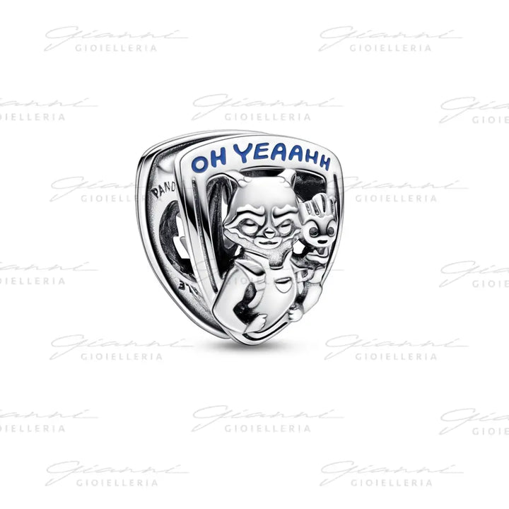 Charm Pandora Marvel Guardiani della Galassia Stemma Rocket Raccoon & Groot Charm
