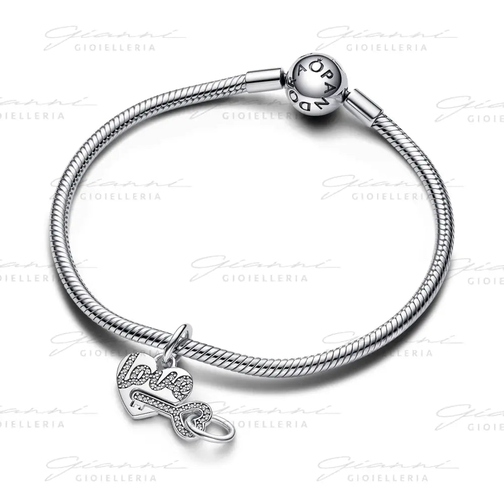 Charm Pandora - Pendente Divisibile Cuore e Chiave Charm