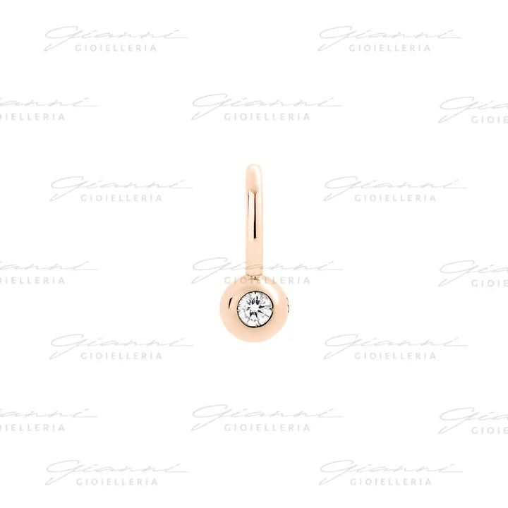 Ciondolo DoDo - Bollicine Oro Rosa & Diamante Bianco Charm