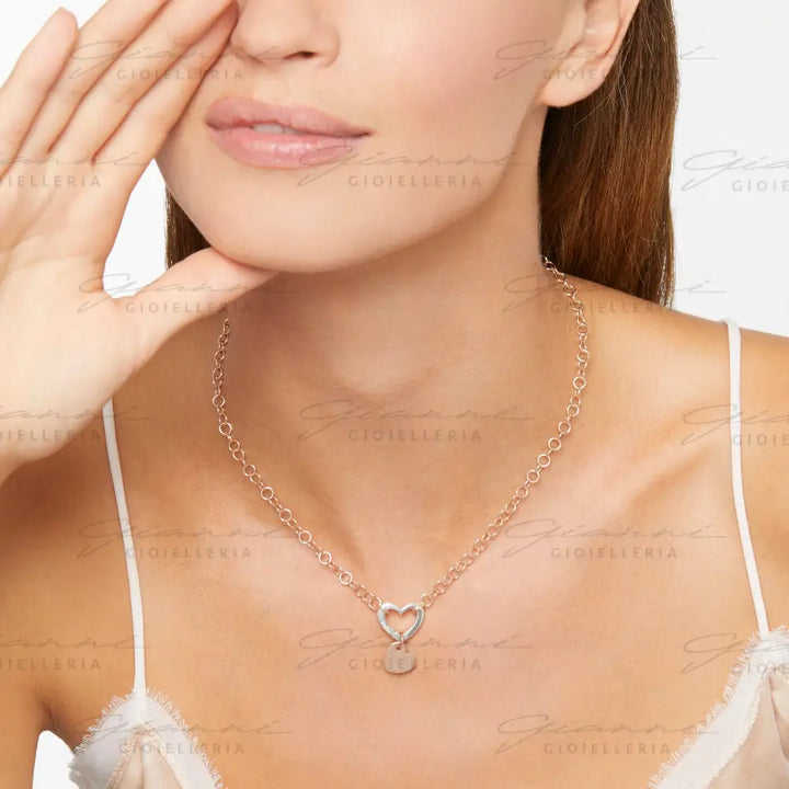 Ciondolo Dodo - Cuore Oro Rosa Charm