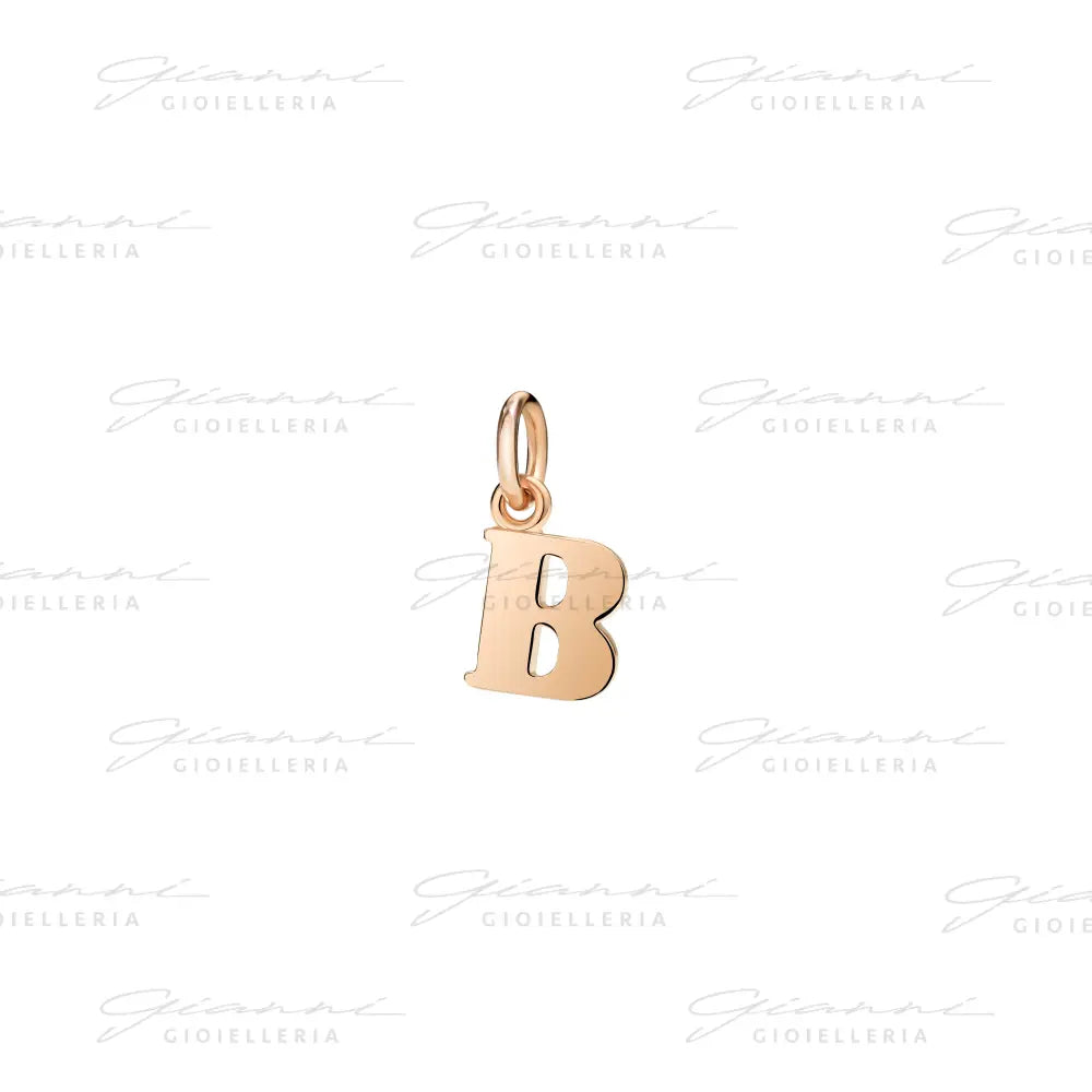 Ciondolo DoDo - Lettera b oro rosa Charm