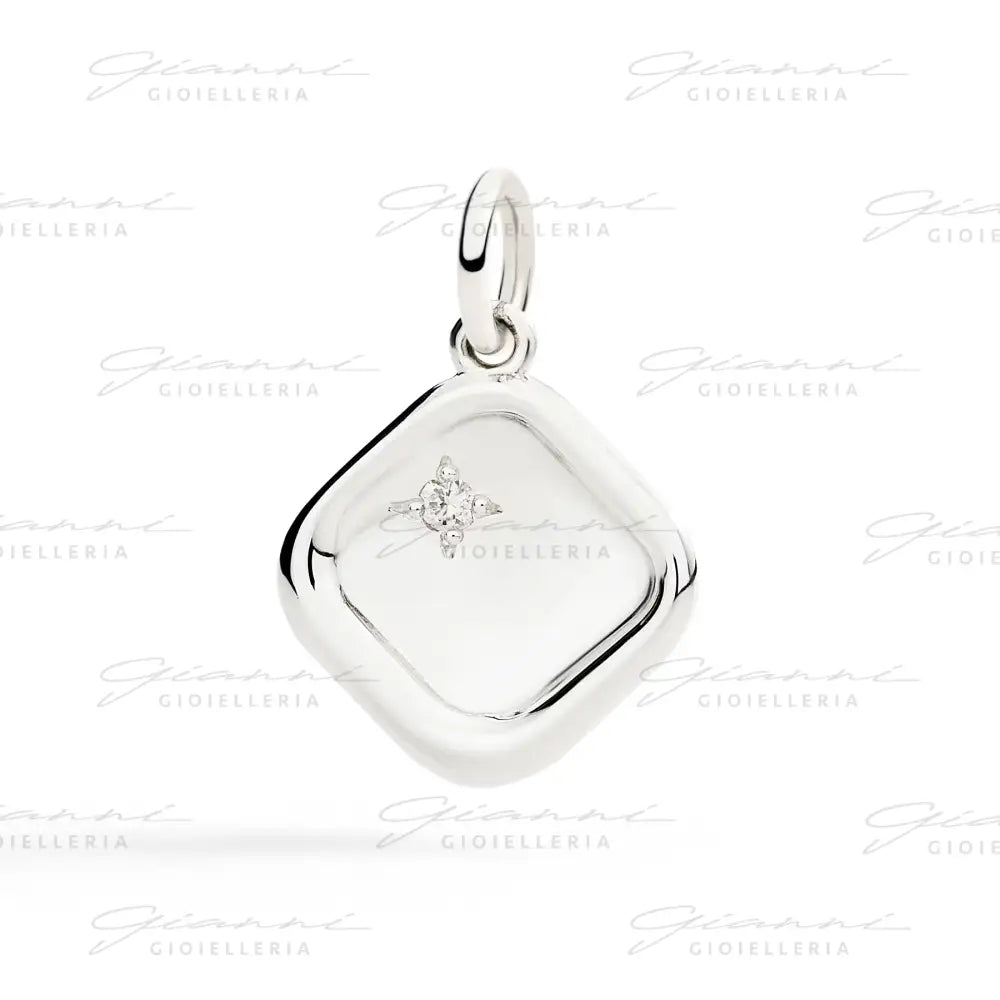 Ciondolo DoDo - Sigillo argento & diamante bianco Charm