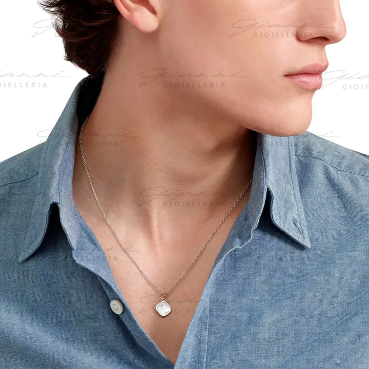 Ciondolo DoDo - Sigillo argento & diamante bianco Charm