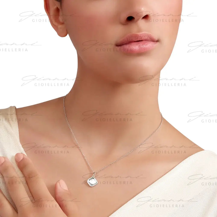 Ciondolo DoDo - Sigillo argento & diamante bianco Charm