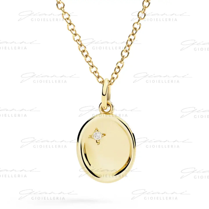 Ciondolo DoDo - Sigillo oro giallo & diamante bianco Charm