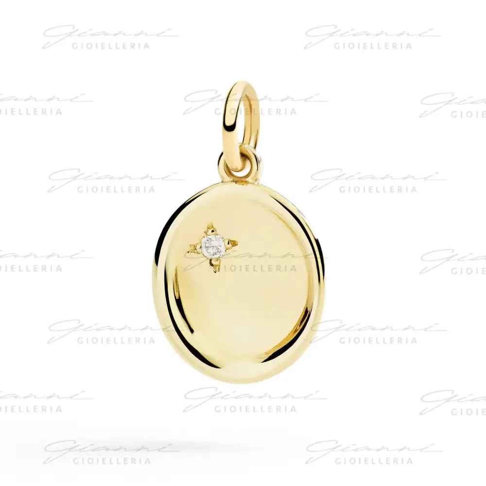Ciondolo DoDo - Sigillo oro giallo & diamante bianco Charm