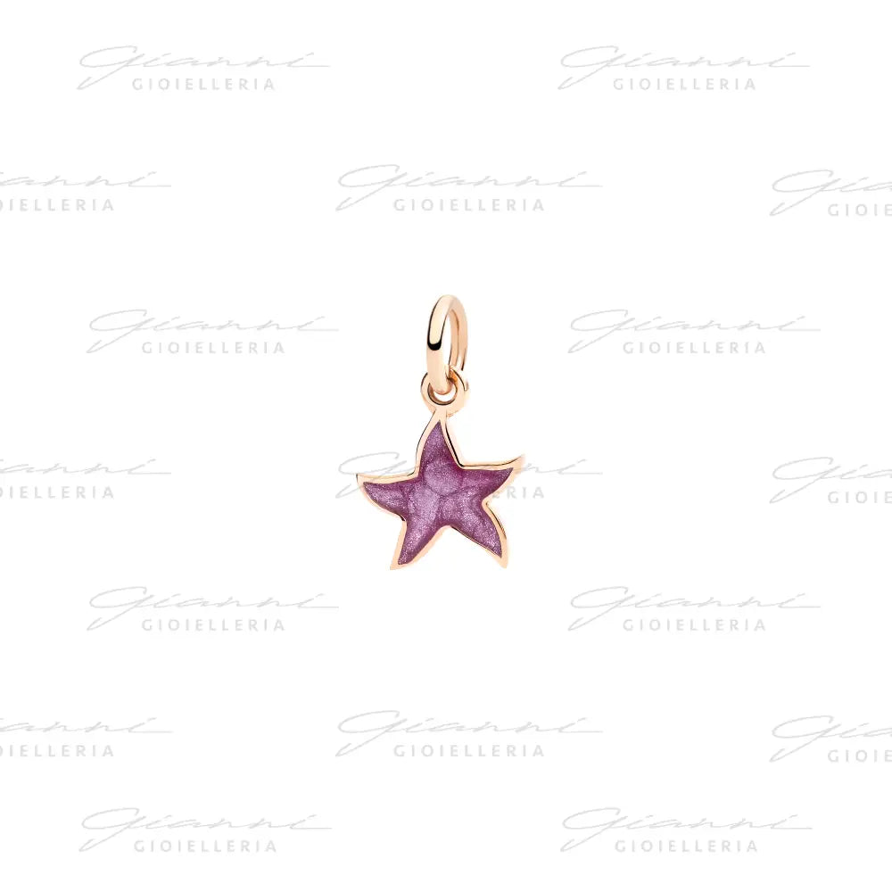 Ciondolo DoDo - Stellina oro rosa & smalto Charm