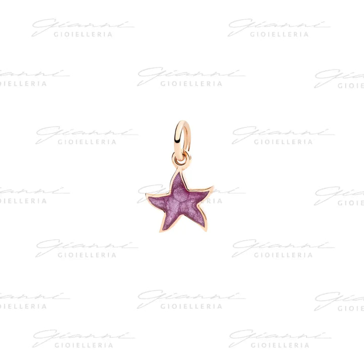 Ciondolo DoDo - Stellina oro rosa & smalto Charm