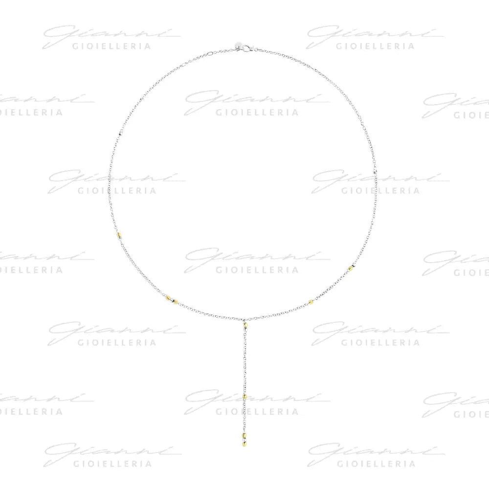 Collana DoDo - Mini granelli argento & oro giallo Collane