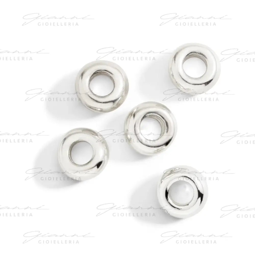 Componenti DoDo - Rondelle bold argento Charm