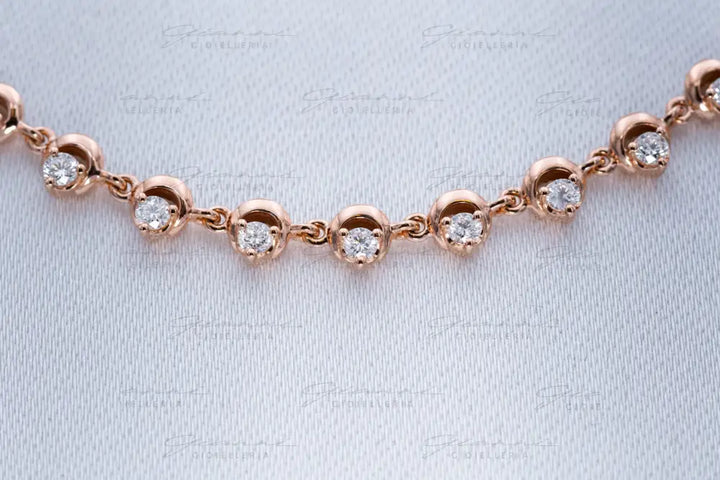Girocollo Crivelli - Oro Rosa 18 kt con Diamanti Collane