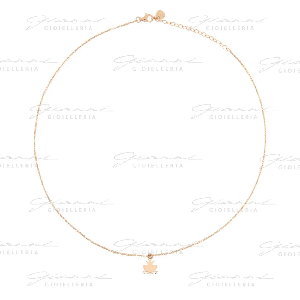 Girocollo Rue Des Mille - 1 Soggetto Micro Ranocchio Oro Rosa Collane