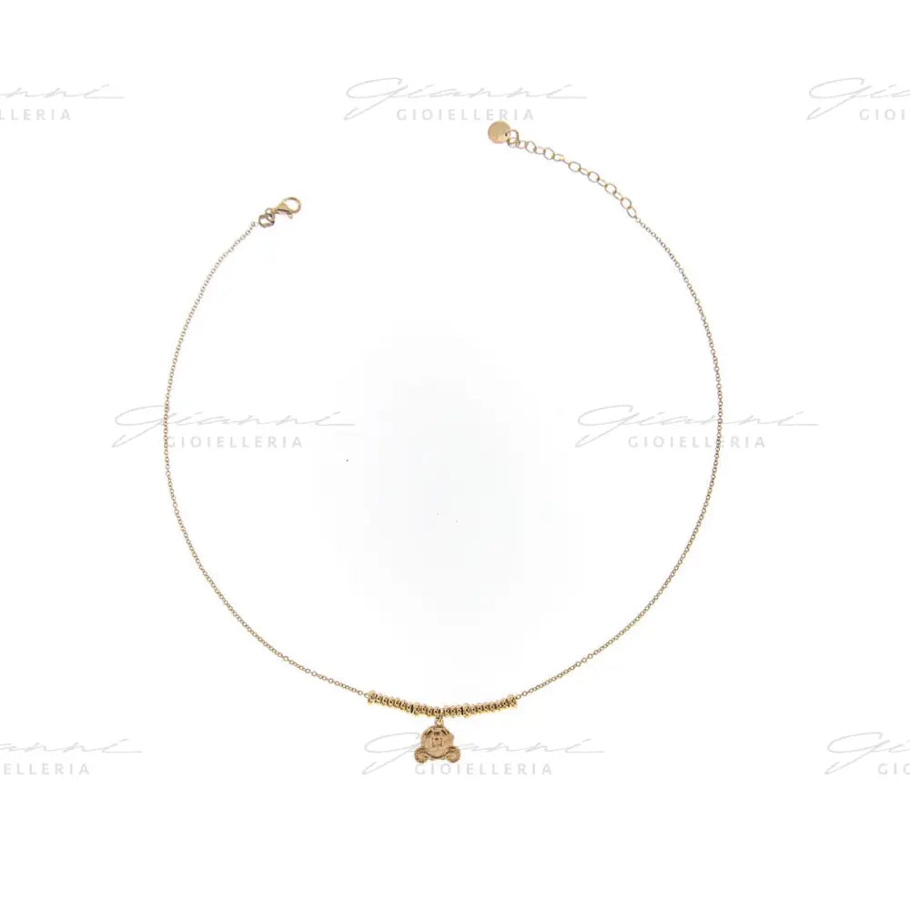 Girocollo Rue Des Mille - Micro Anelli Carrozza Oro Rosa Collane