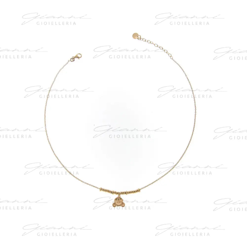 Girocollo Rue Des Mille - Micro Anelli Carrozza Oro Rosa Collane