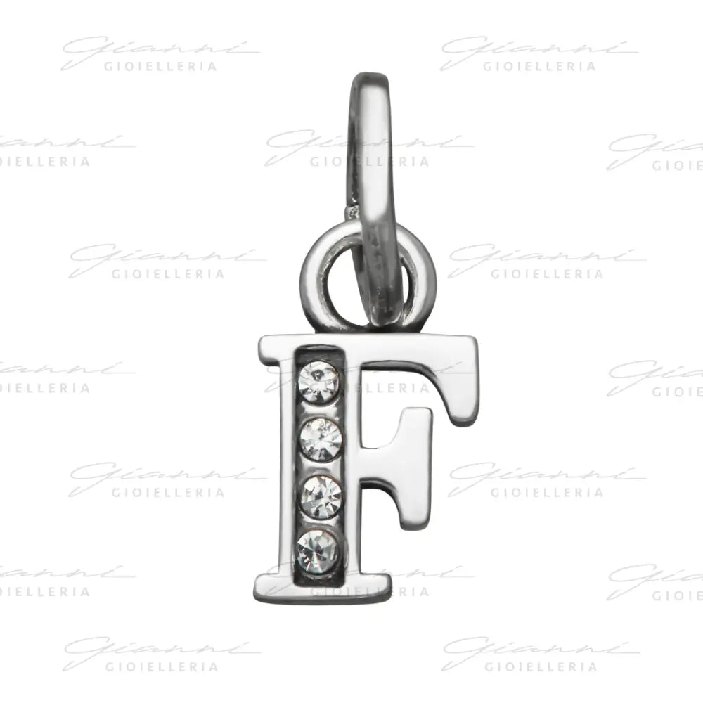 Mini Charm Giovanni Raspini - ’F’ Crystal Charm