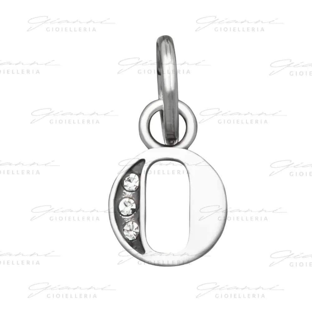 Mini Charm Giovanni Raspini - ’O’ Crystal Charm
