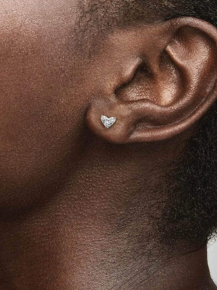 Orecchini Pandora - Cuori con Tre Pietre Orecchini