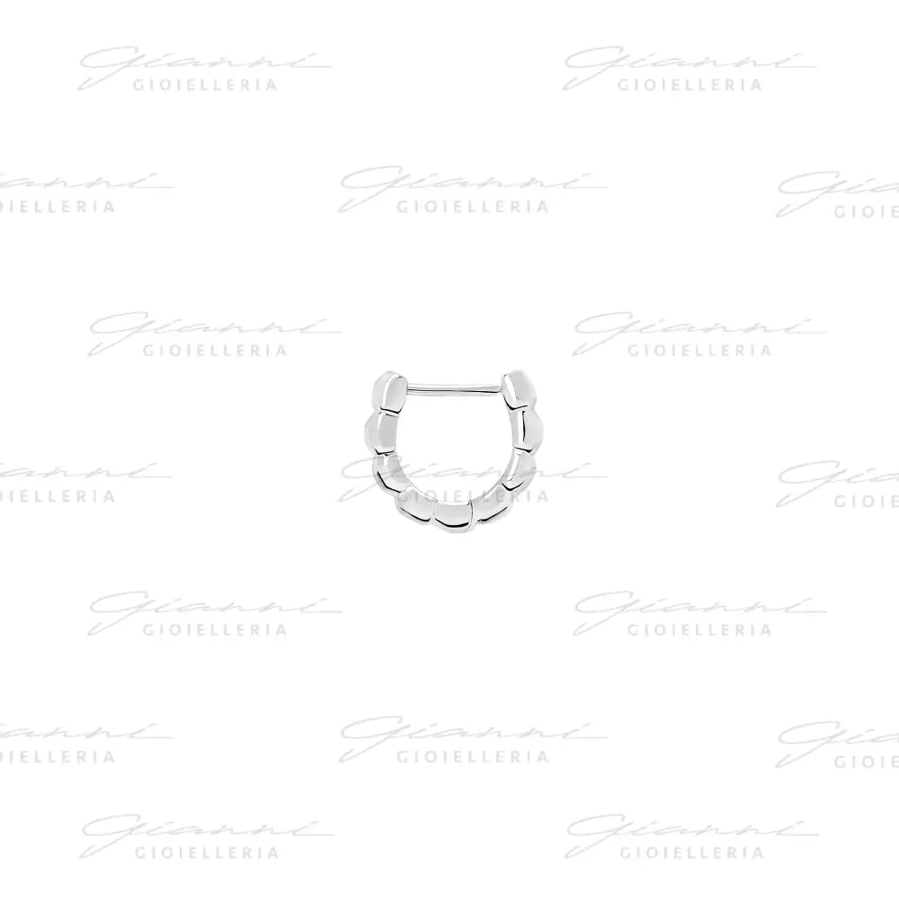 Orecchino DoDo - Hoop granelli argento Orecchini