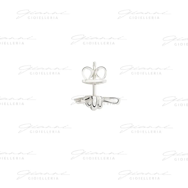 Orecchino DoDo - Stud nodo argento Orecchini
