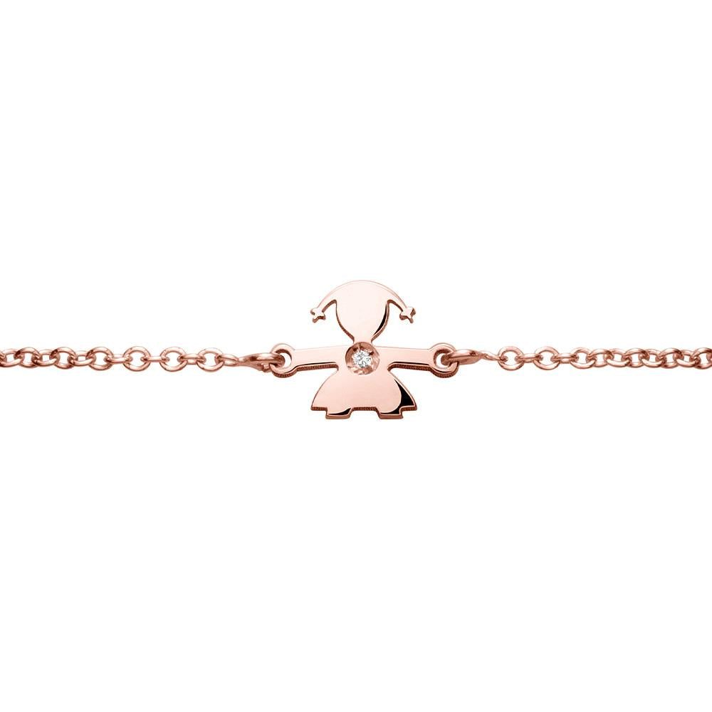 Bracciale leBebé - Le Briciole in Oro rosa Diamante