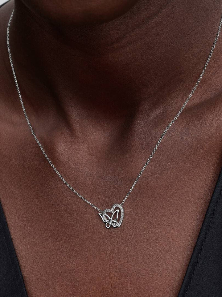 Collana Pandora - Cuore e Farfalla