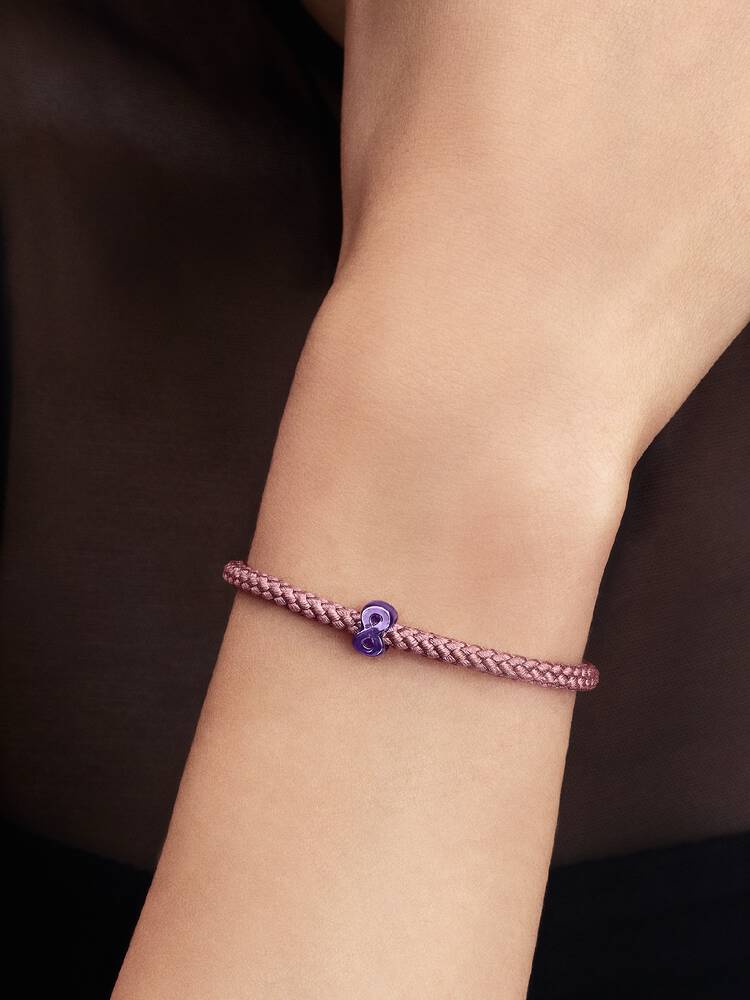 Mini Charm Pandora - Infinito effetto metallico viola