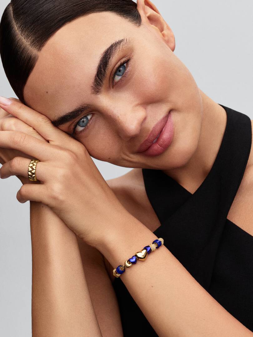 Mini Charm Pandora - Vetro di Murano Blu