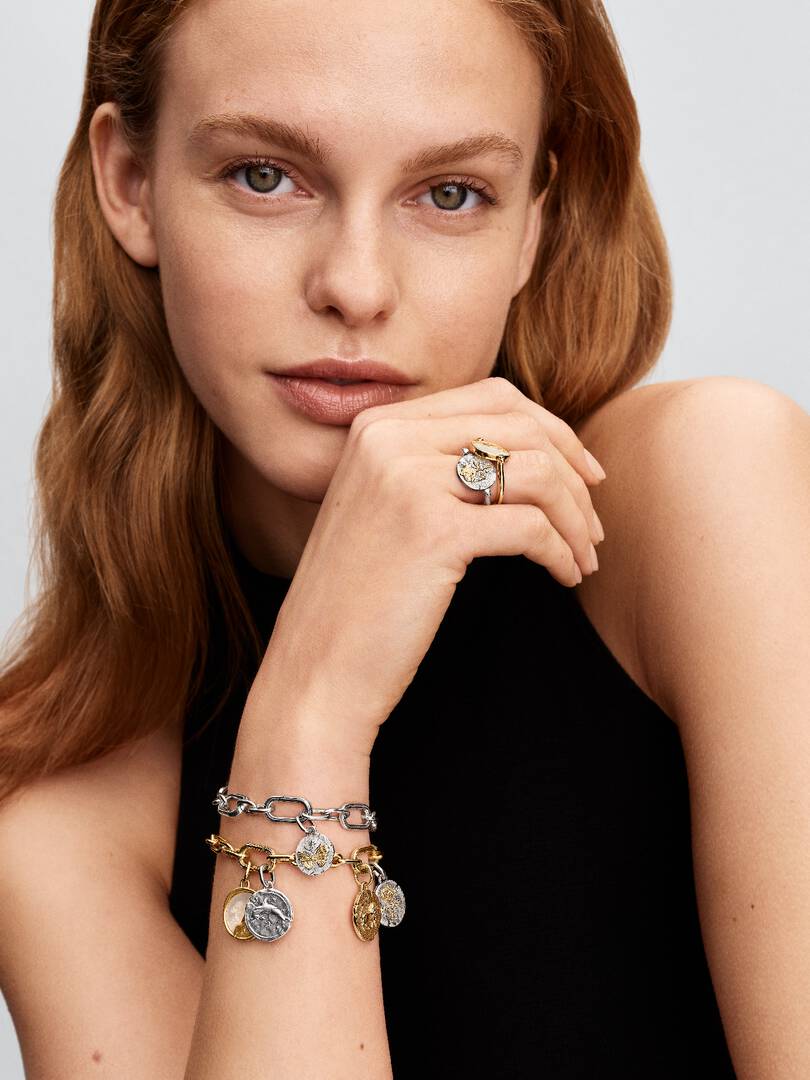 Charm Pandora - Medallion Spiga di Grano "Virtus Vera Prosperitas"