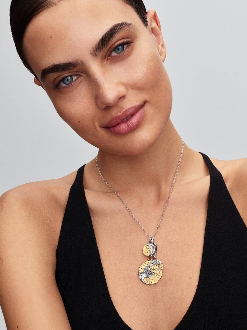Charm Pandora - Medallion XL Leone "Luceat Lux Tua"