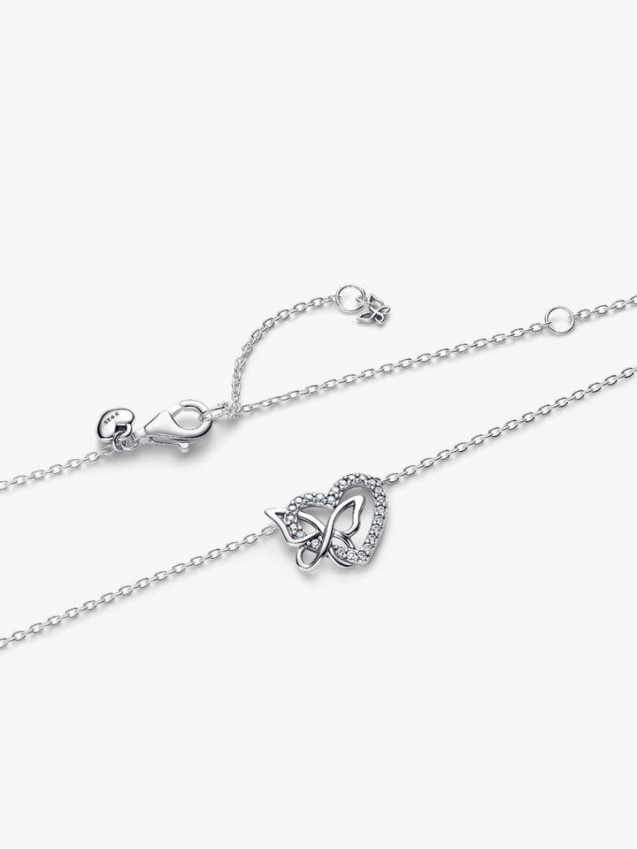 Collana Pandora - Cuore e Farfalla