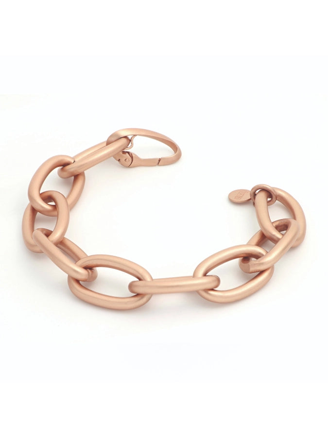 Bracciale Unoaerre - Catena satinata rosa