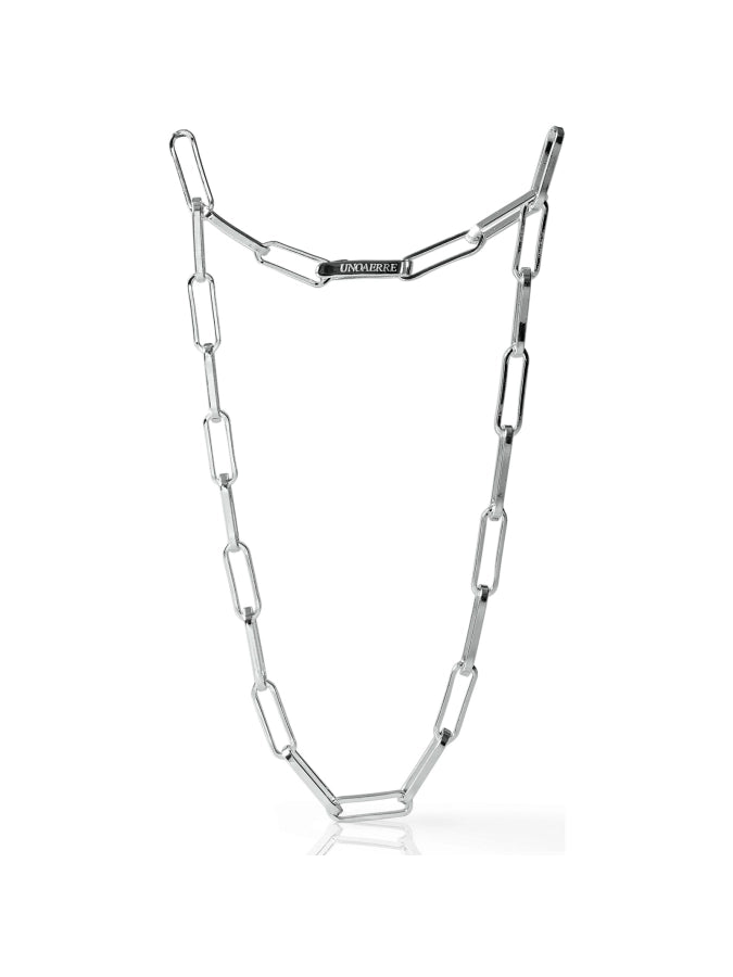 Collana Unoaerre - Paperclip argentata
