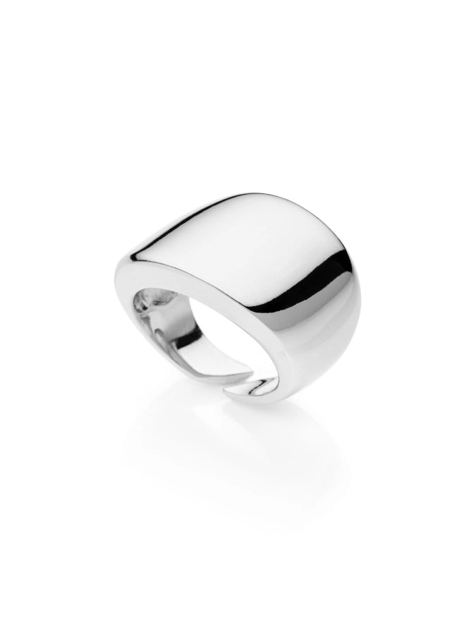 Anello Unoaerre - Argentato a fascia