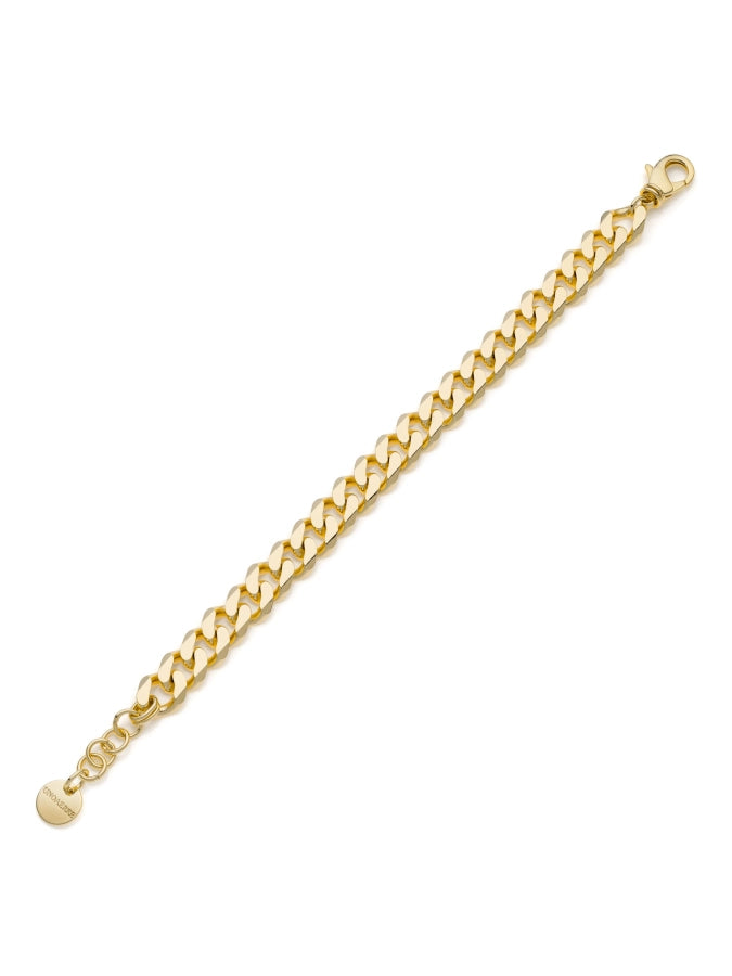 Bracciale Unoaerre - Catena grumette dorata diamantata