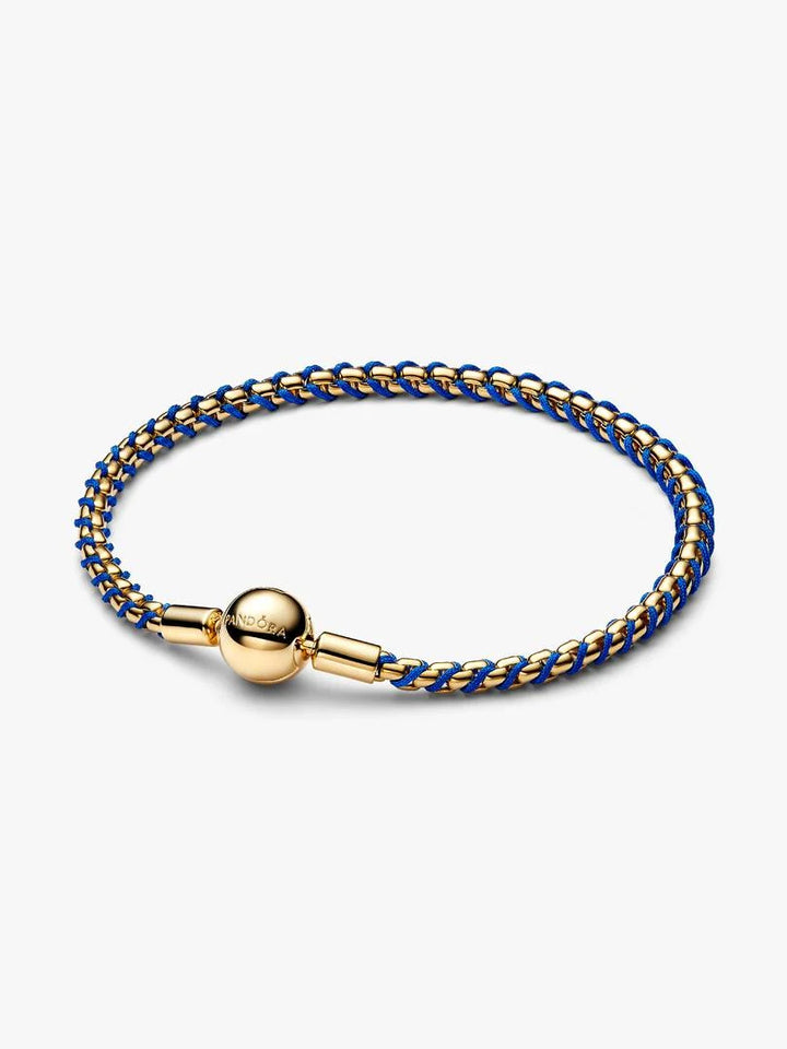 Bracciale Pandora - Intreccio Tessuto Blu