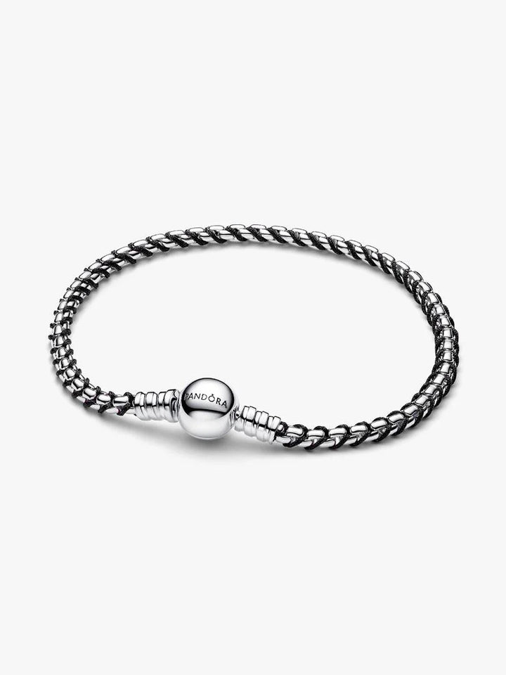 Bracciale Pandora - Intreccio Tessuto Nero