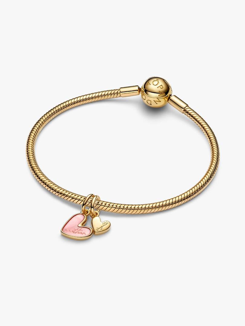 Charm Pandora - Pendente Unione di Cuori Mamma e Figlia divisibile