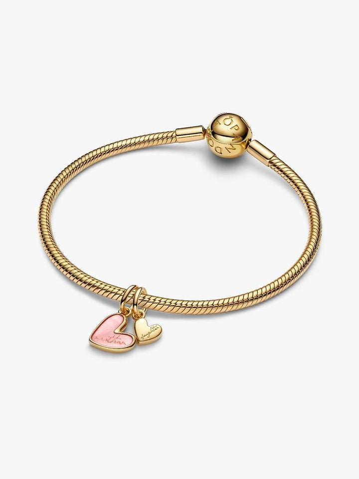 Charm Pandora - Pendente Unione di Cuori Mamma e Figlia divisibile