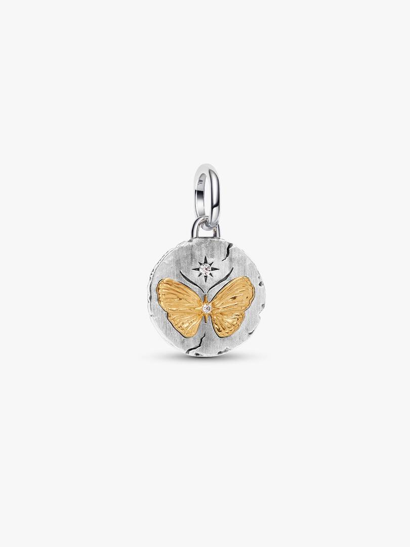 Charm Pandora - Medallion Farfalla "Somniare Aude"