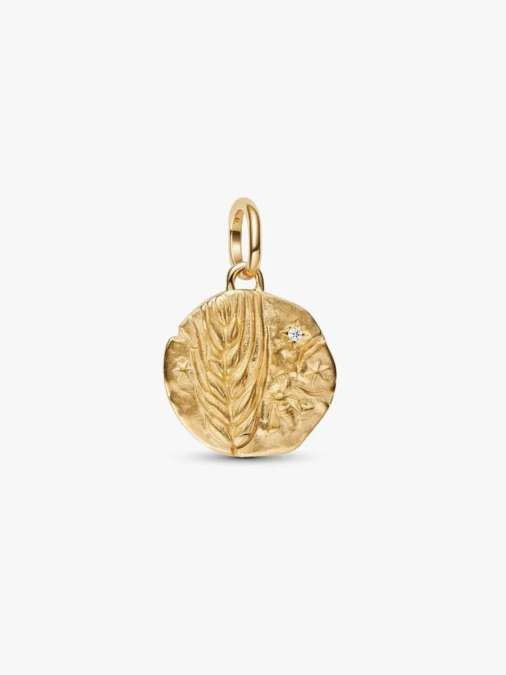 Charm Pandora - Medallion Spiga di Grano "Virtus Vera Prosperitas"