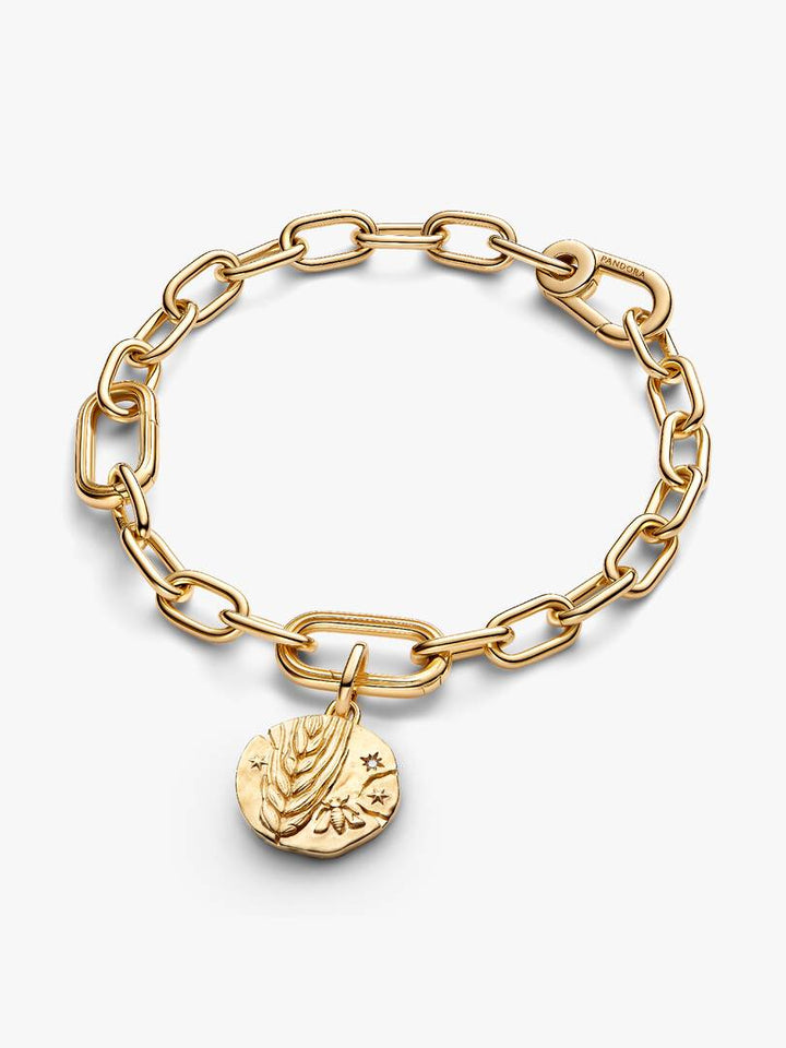 Charm Pandora - Medallion Spiga di Grano "Virtus Vera Prosperitas"