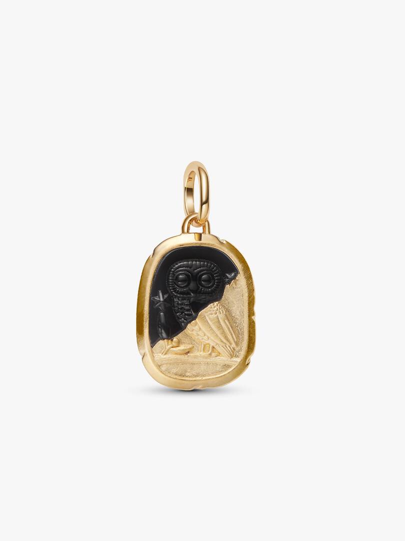 Charm Pandora - Medallion Gufo "Lux Et Sapientia"