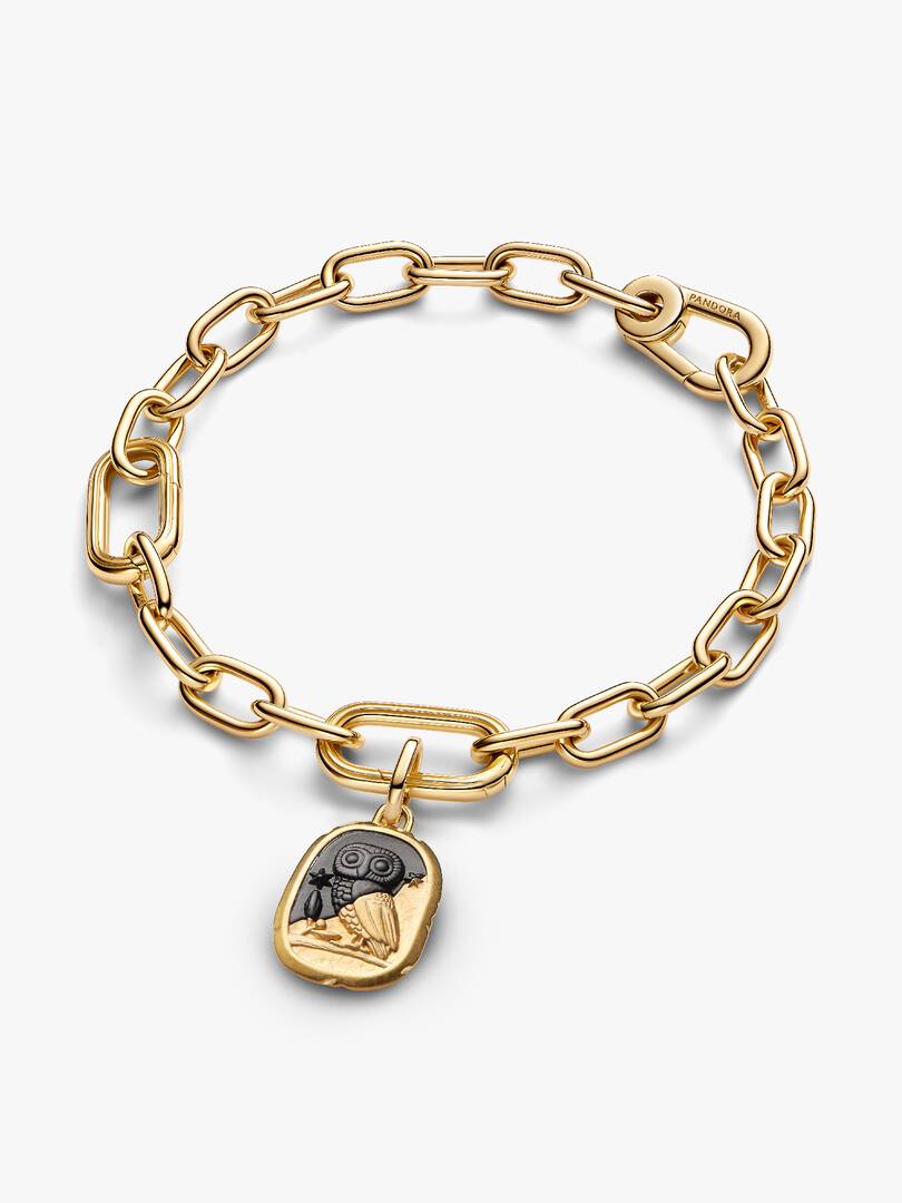 Charm Pandora - Medallion Gufo "Lux Et Sapientia"