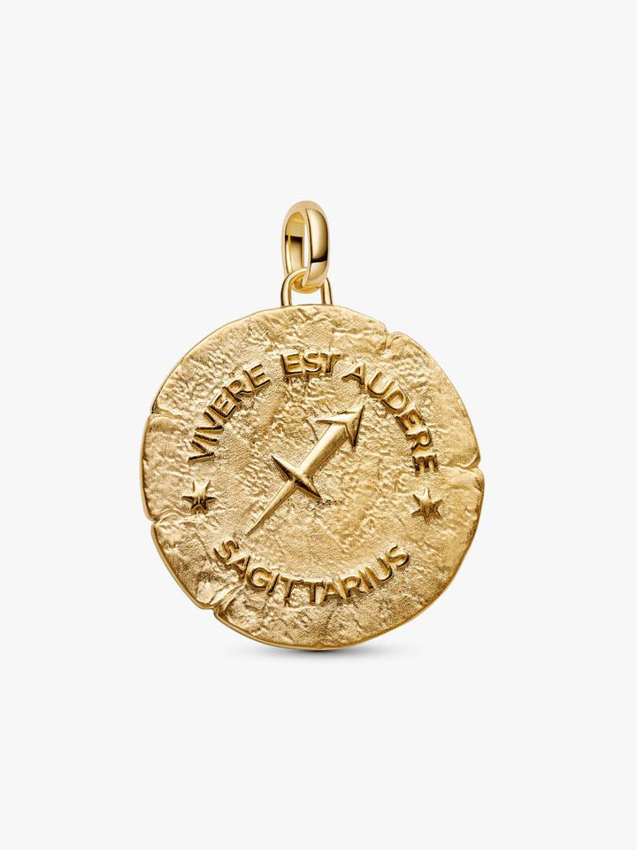 Charm Pandora - Medallion XL Sagittario "Vivere Est Audere"